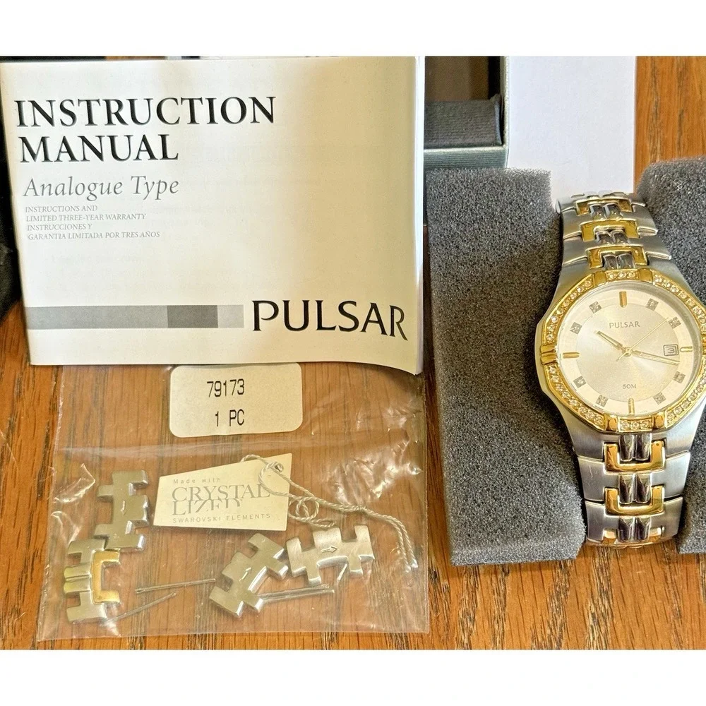 Pulsar Men's PXDA86 Sport Two-Tone‎ Stainless Steel Wristwatch EXC